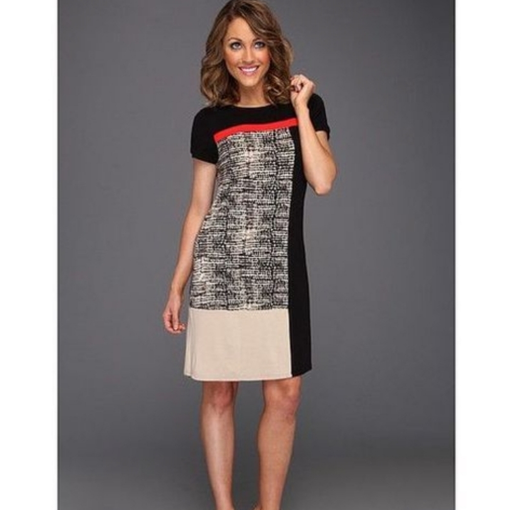 NWT Calvin Klein Color Block Dress, sz 10